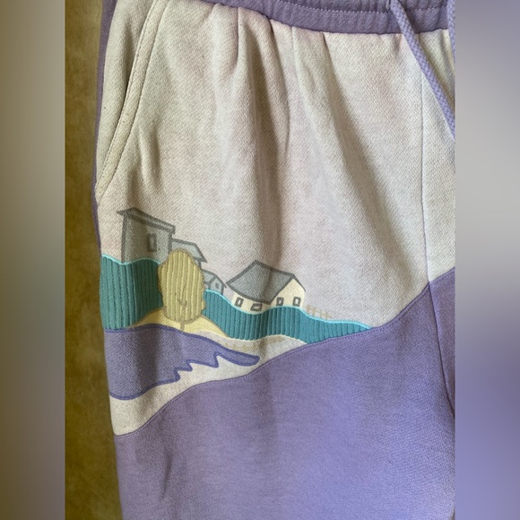 Together! Vintage Purple Graphic Sweatpants Missy Large - Picture 5 of 5